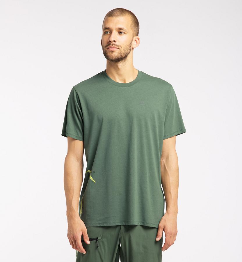 Haglöfs Camp T-Shirt Dark Green For Mens EFPMV0581 Australia